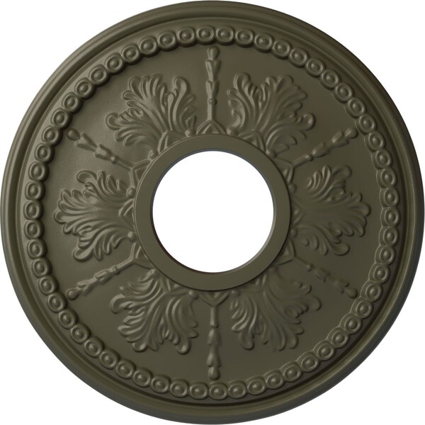 Ekena Millwork Tirana Ceiling Medallion (Fits Canopies up to 4 3/4"), 13 7/8"OD x 3 3/4"ID x 1 1/4"P, Witch Hazel CM13TIWHF - main